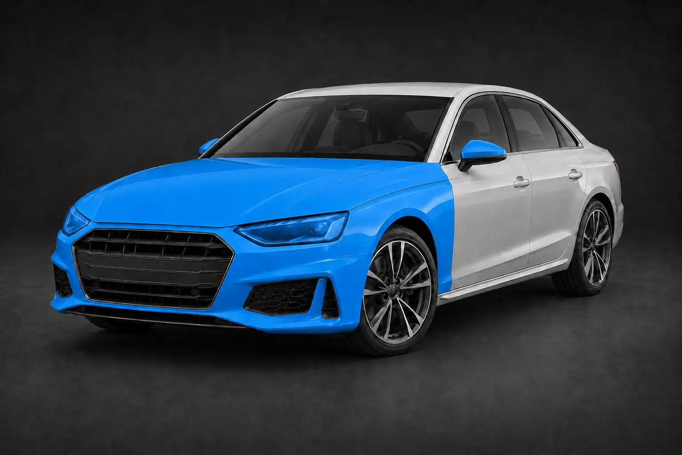 Audi S4 with full-front paint protection film coverage