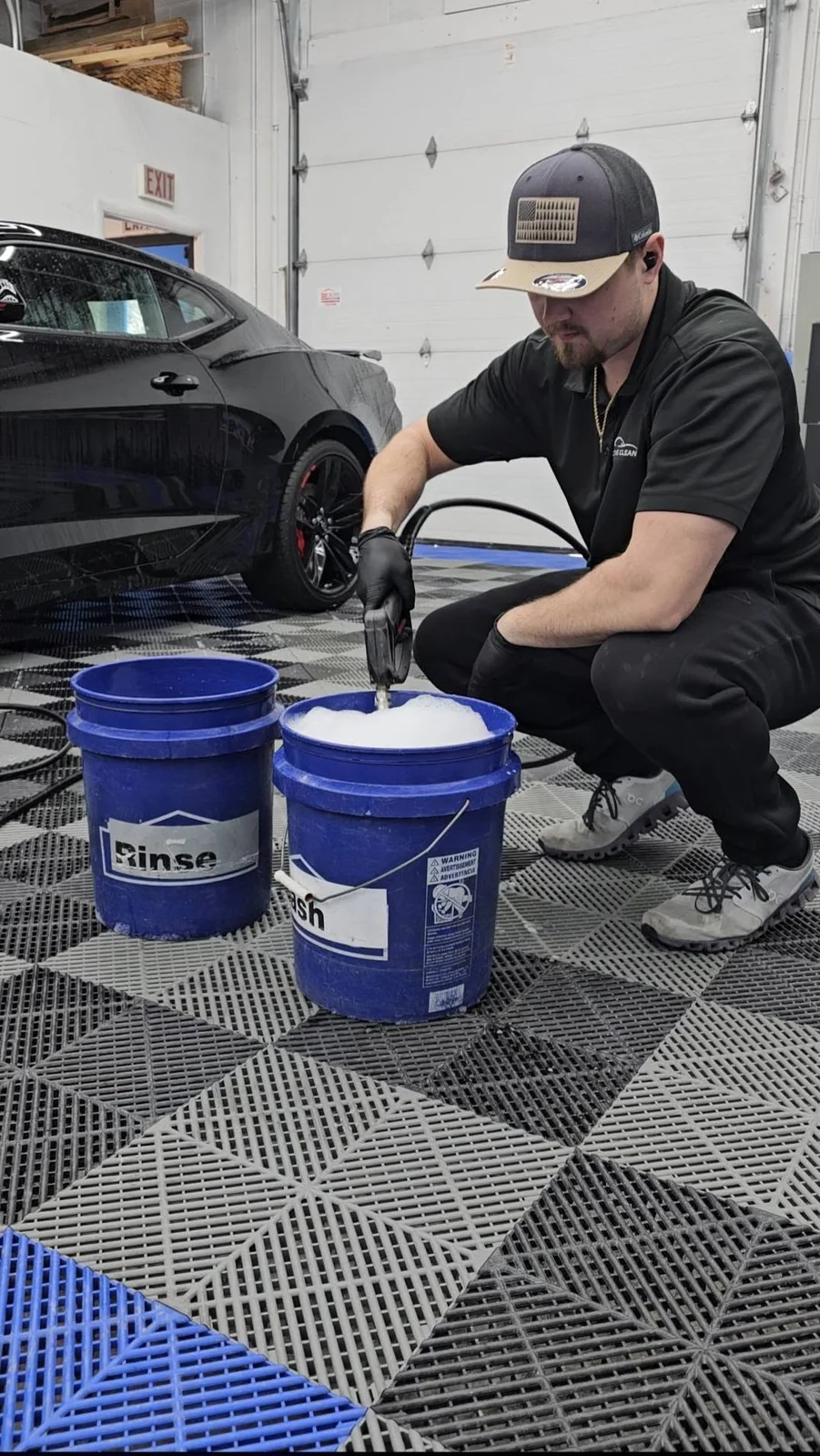 Safe wash process for a ceramic coated vehicle