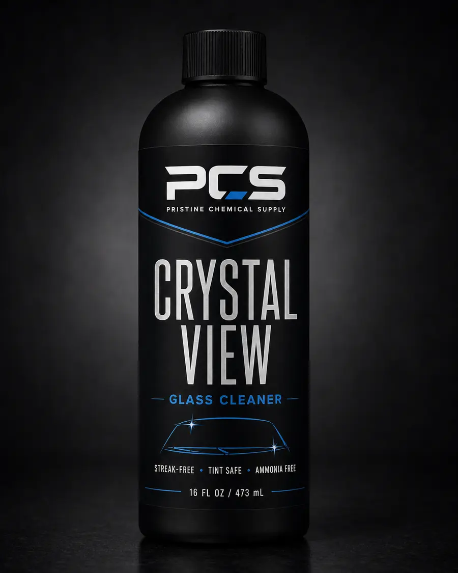 PCS Crystal View streak-free glass cleaner bottle
