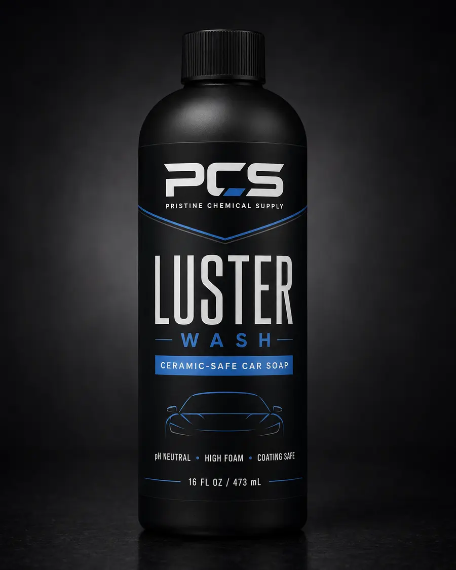 PCS Luster Wash ceramic-safe car soap bottle